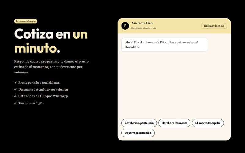 FIKA — QUOTE TOOL